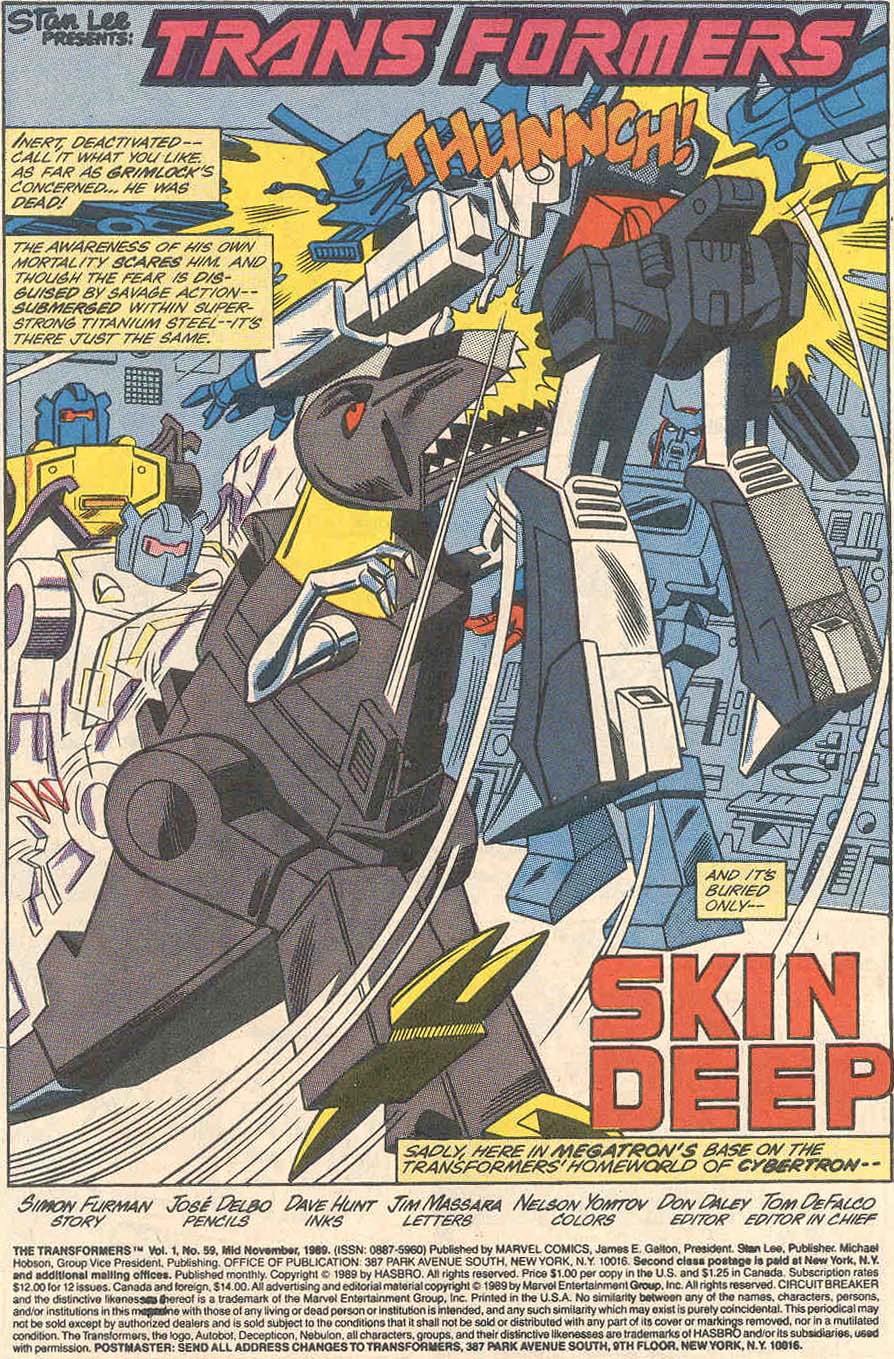 The Transformers (1984) issue 59 - Page 2