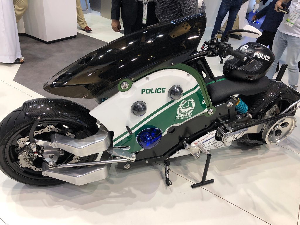 Sophisticated electric motorcycle completes the Dubai Police forces
