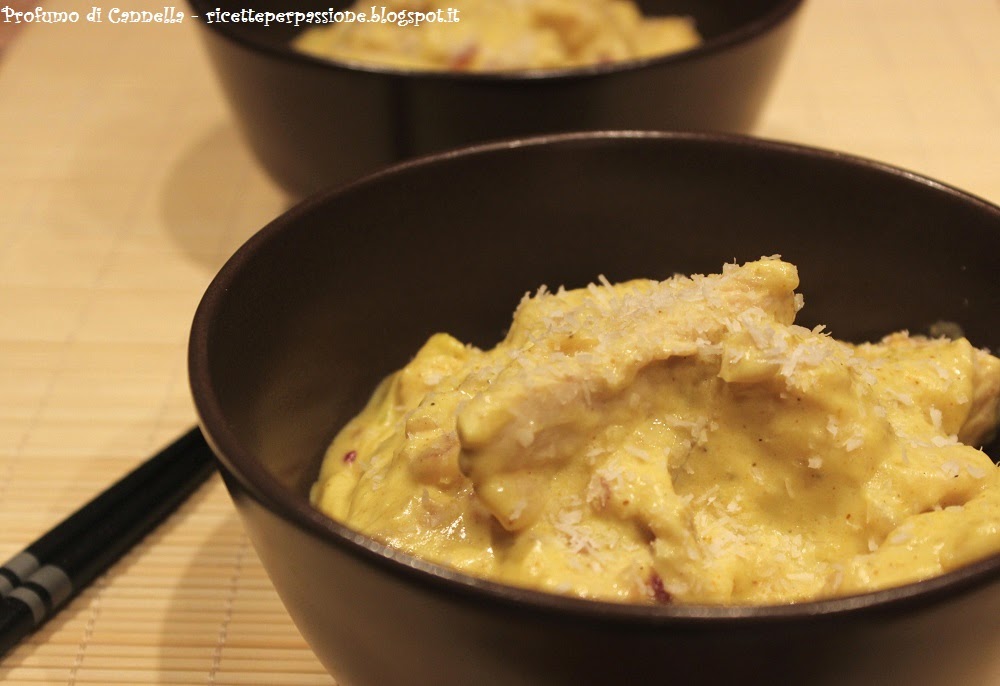 pollo al curry - la mia versione con latte di cocco