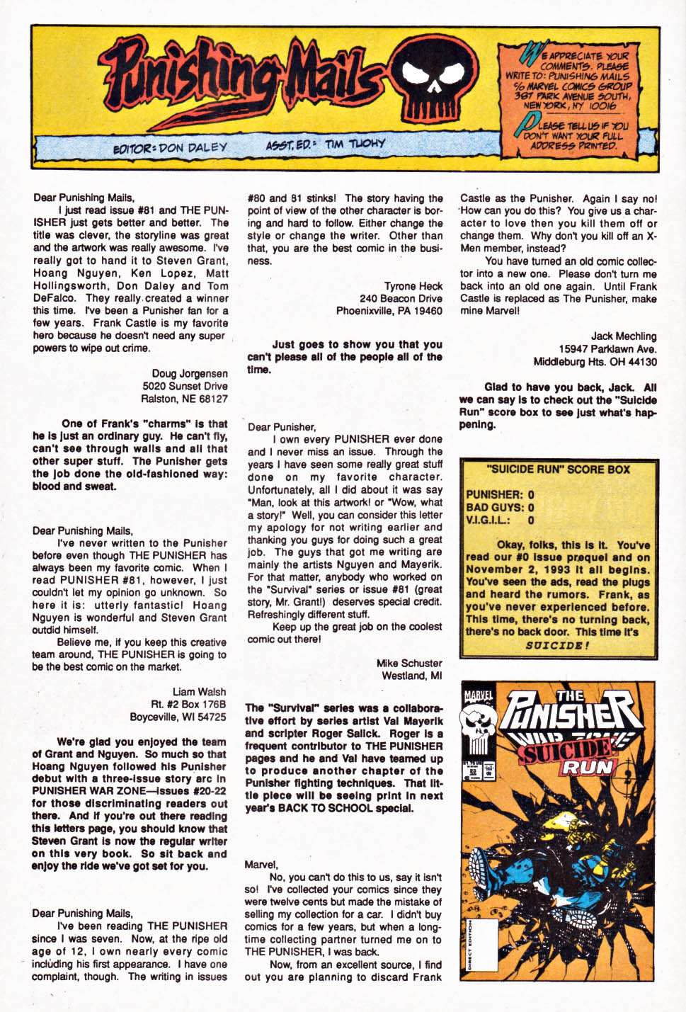 Read online The Punisher (1987) comic -  Issue #85 - Suicide Run - 24