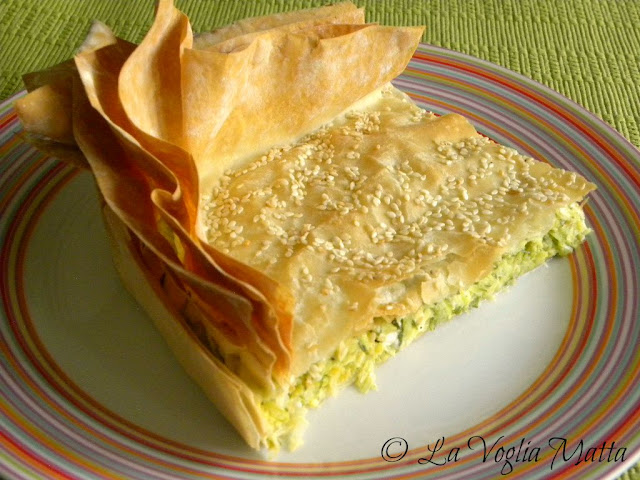 cucina greca : kolokithopita  