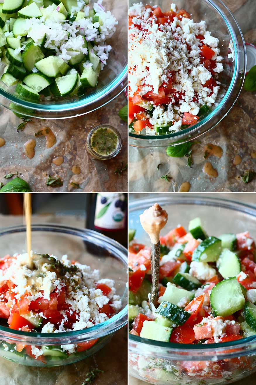 Homemade Greek salad recipe