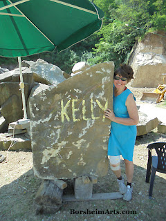 Kelly Borsheim stone carving symposium Vellano Tuscany Italy Pinocchio