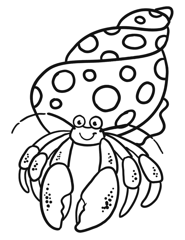 a home for hermit crab coloring pages - photo #11