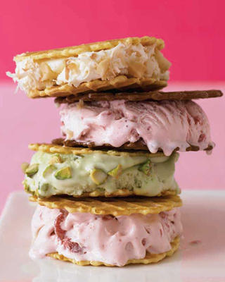 Strawberry Ice Cream Sandwiches