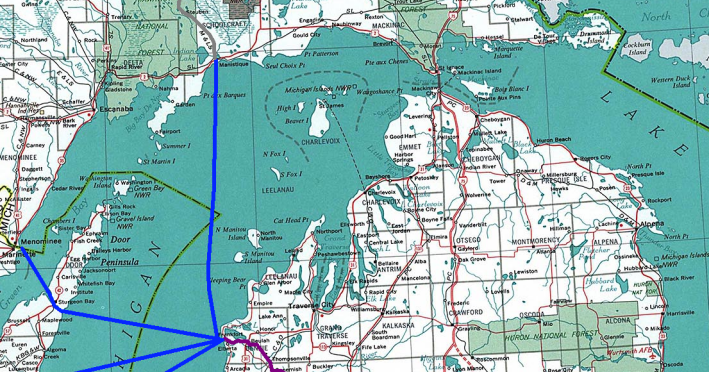Ann Arbor Railroad Map Industrial History: Aa: Ann Arbor Railroad