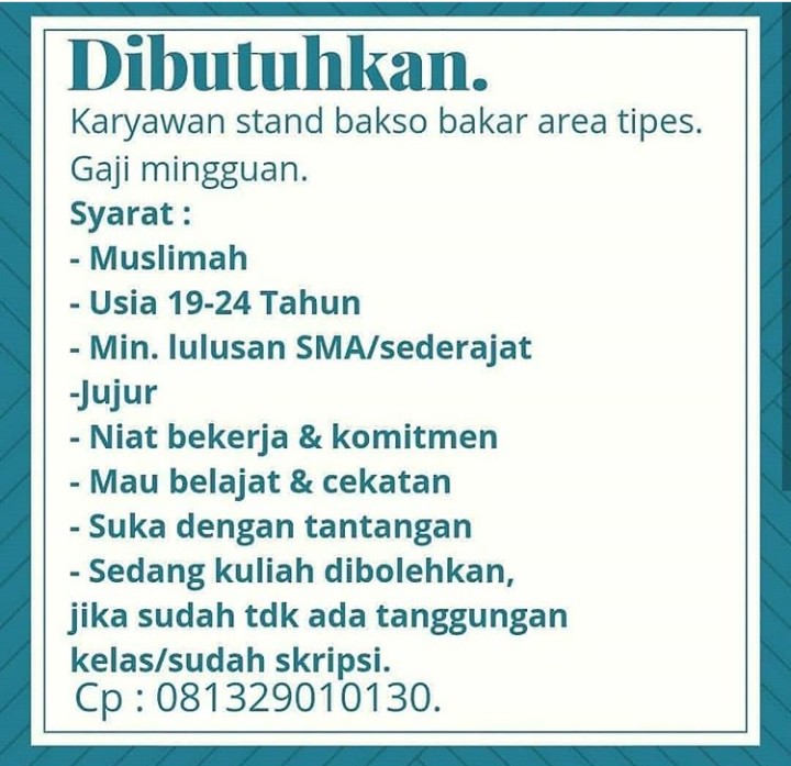 Lowongan Kerja Gaji Mingguan Tangerang Lokercumacuma