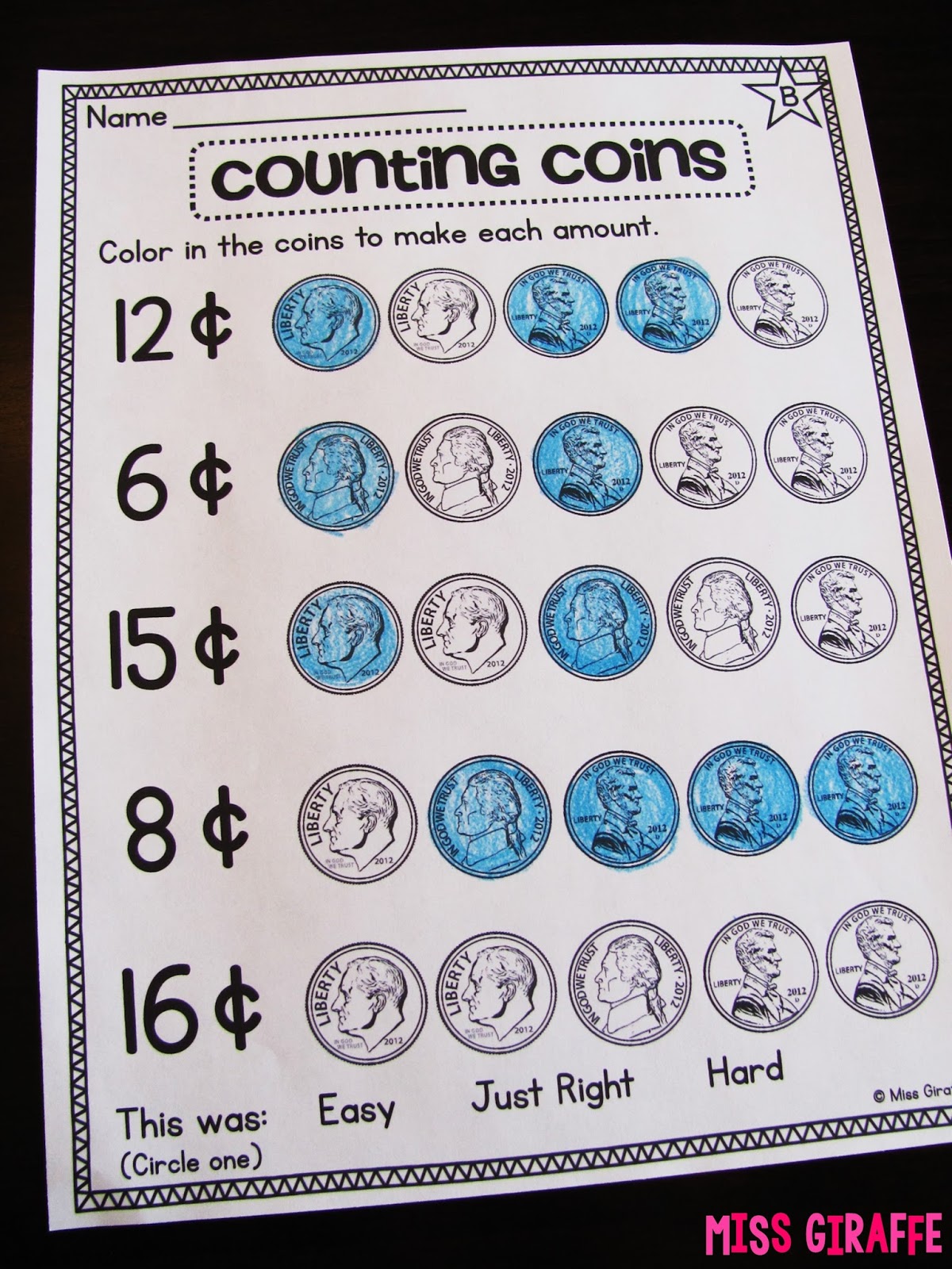 Miss Giraffe's Class Teaching Money