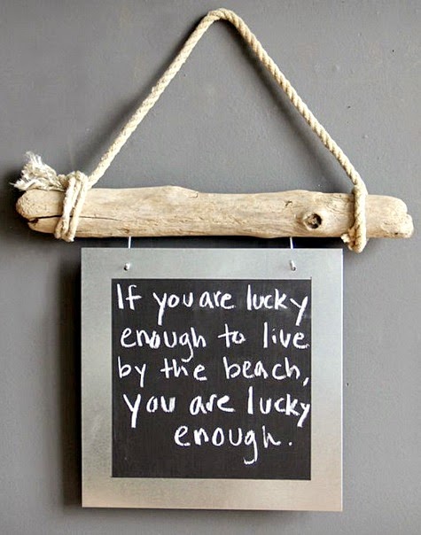 Driftwood Sign with Chalkboard Frame