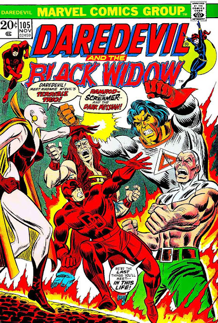 Daredevil v1 #105 marvel comic book cover Daredevil v1 #105 marvel comic book cover