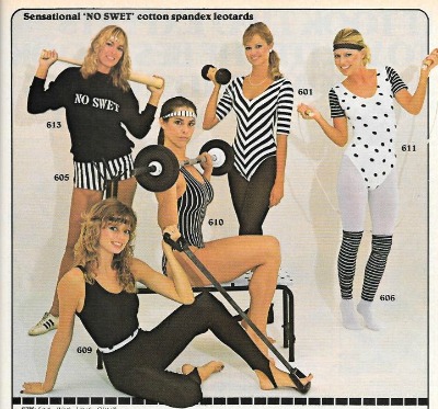 Ladies in spandex leotards 1982 advert 1982 Spandex Leotards Advert