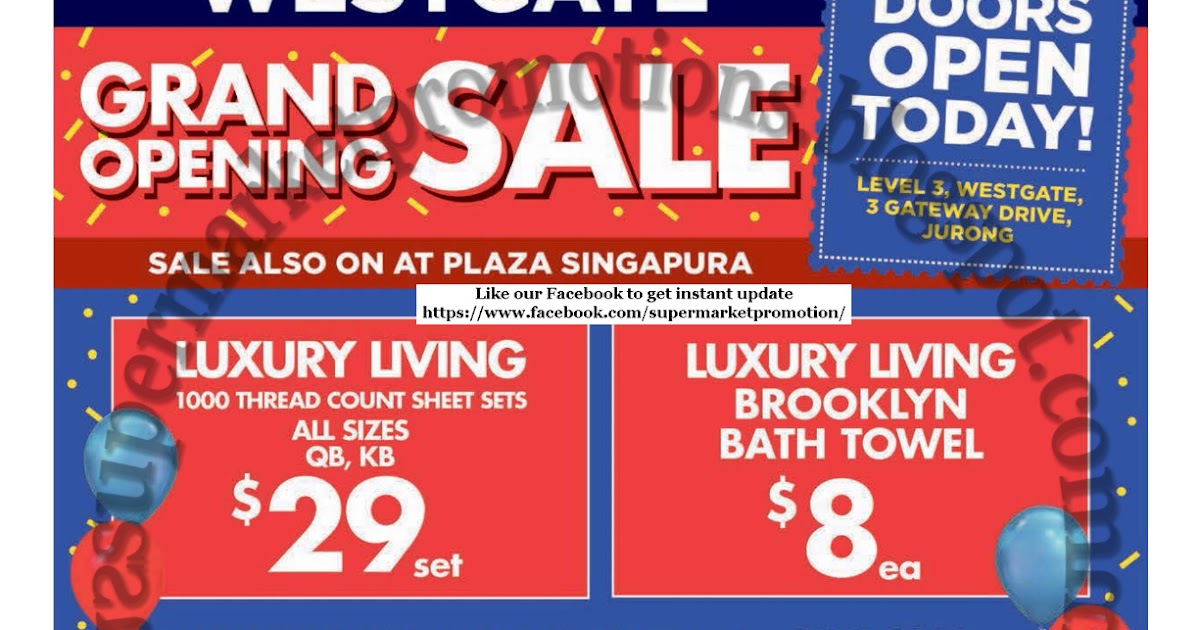 Spotlight WestGate Grand Opening Sale 10 November 2018 Supermarket