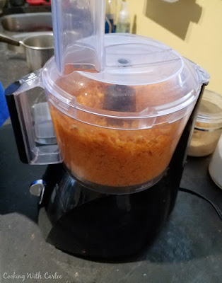 carrot pie filling in food processor