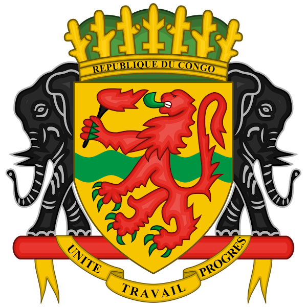 Logo Gambar Lambang Simbol Negara Republik Kongo PNG JPG ukuran 600 px