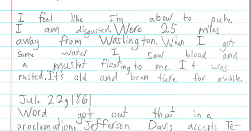 Thelen's Thinkers: Civil War Era Diary Entries or Notes Home
