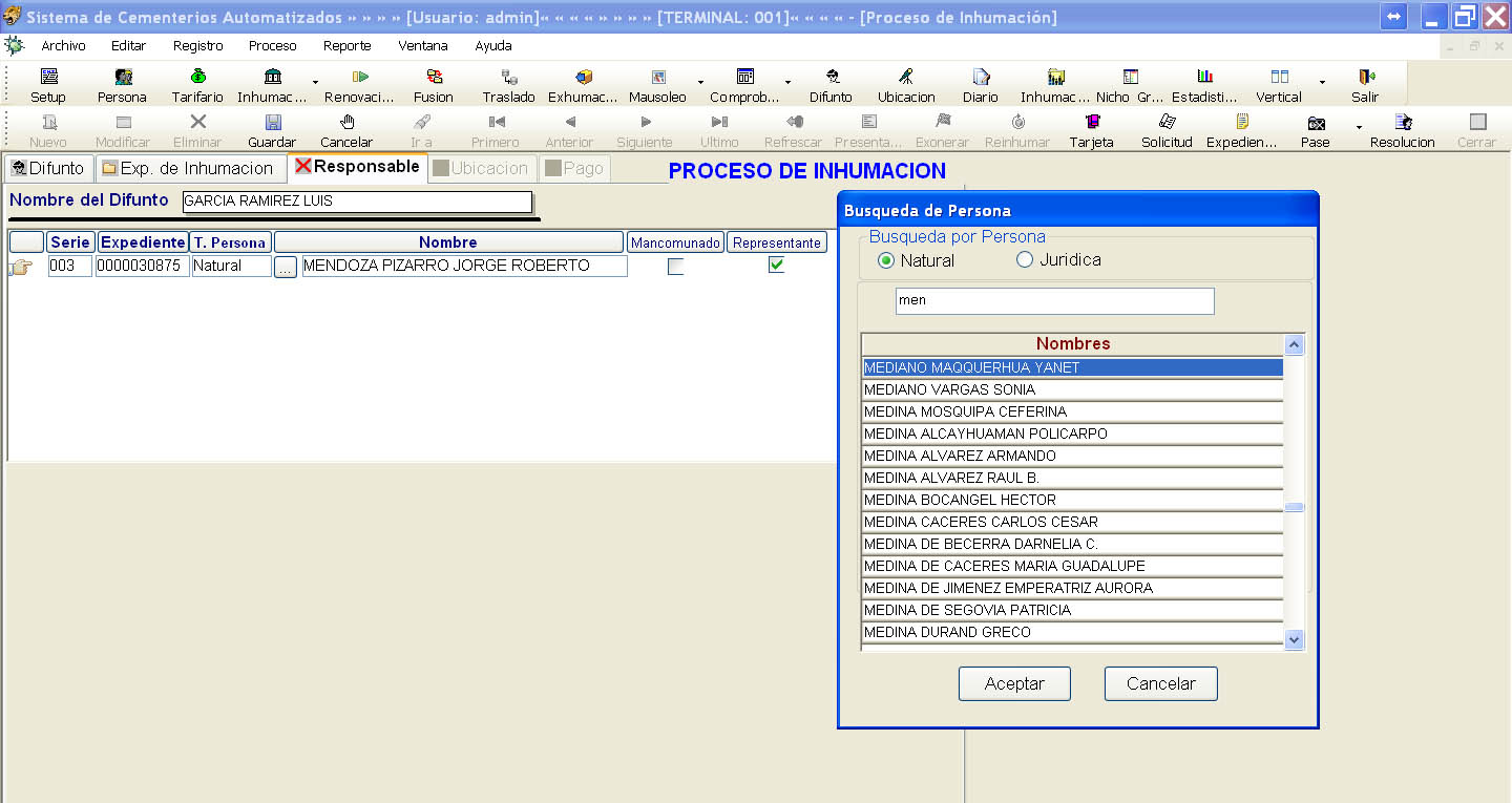 Mis Soluciones & Software: Sistema de Cementerios
