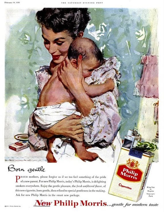 Résultat de recherche d'images pour "pubblicità sigarette anni 50"