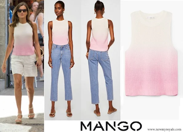 Queen Letizia wore Mango top