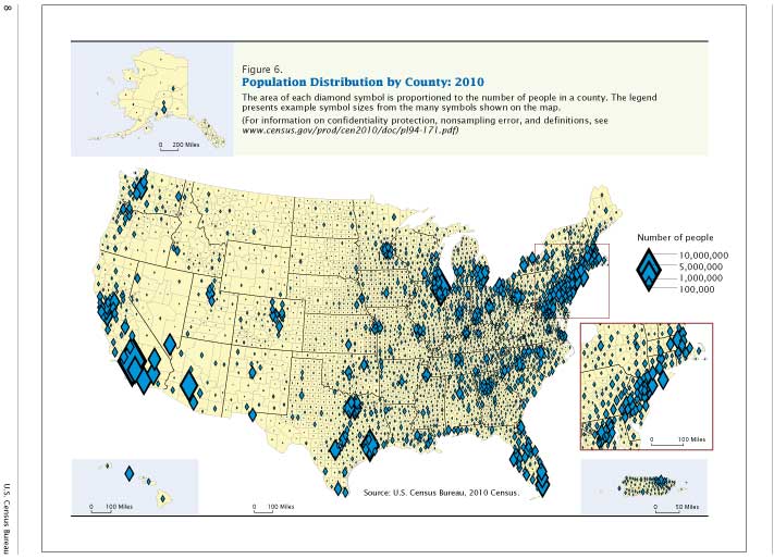 Expedition Earth: U.S. Population distribution by county