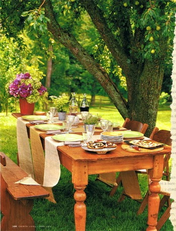 Two Men and a Little Farm: OUTDOOR DINING IDEAS