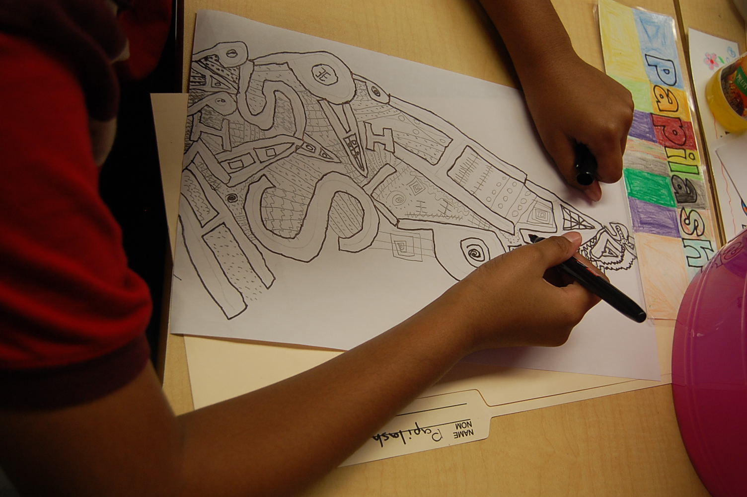 Thinking of Teaching A Name Art Project A Wonderful Way to Start Your Visual Art Class