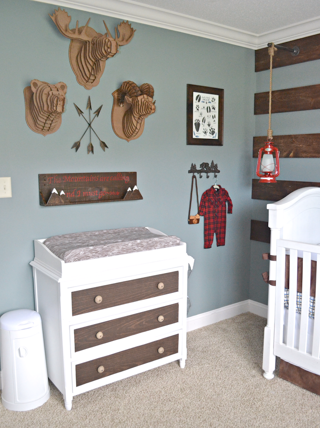 Vintage baby nursery decor