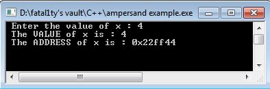 Use of '&' operator in C++ | Programs