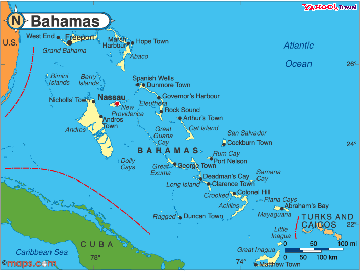 BAHAMAS GEOGRAPHICAL MAPS OF BAHAMAS BAHAMAS GEOGRAPHICAL MAPS OF BAHAMAS