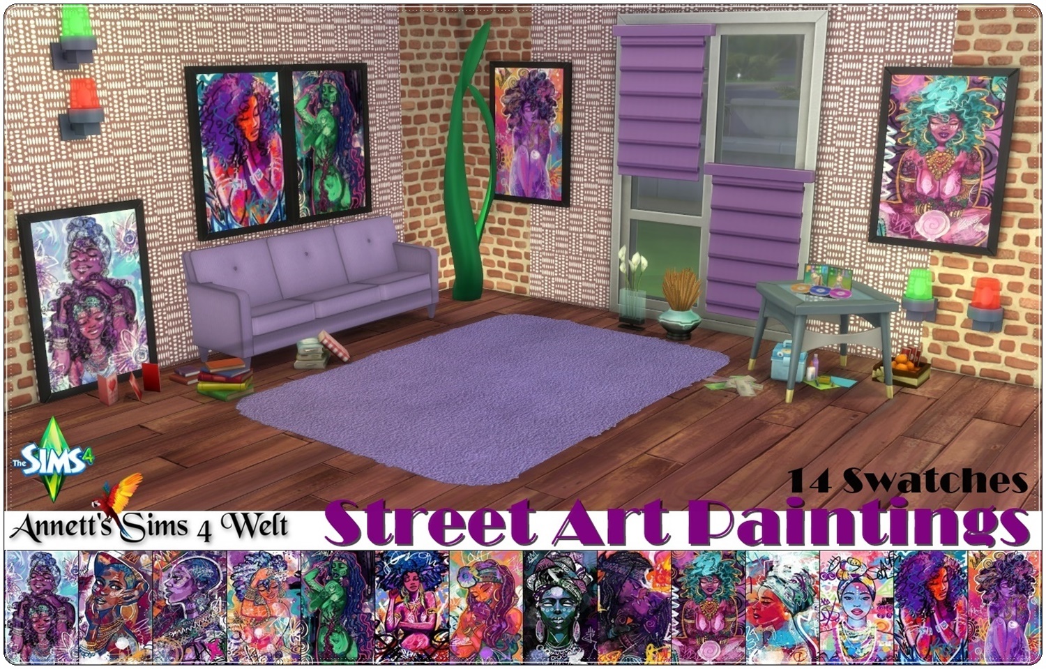 Sims 4 Welt Street Art Paintings