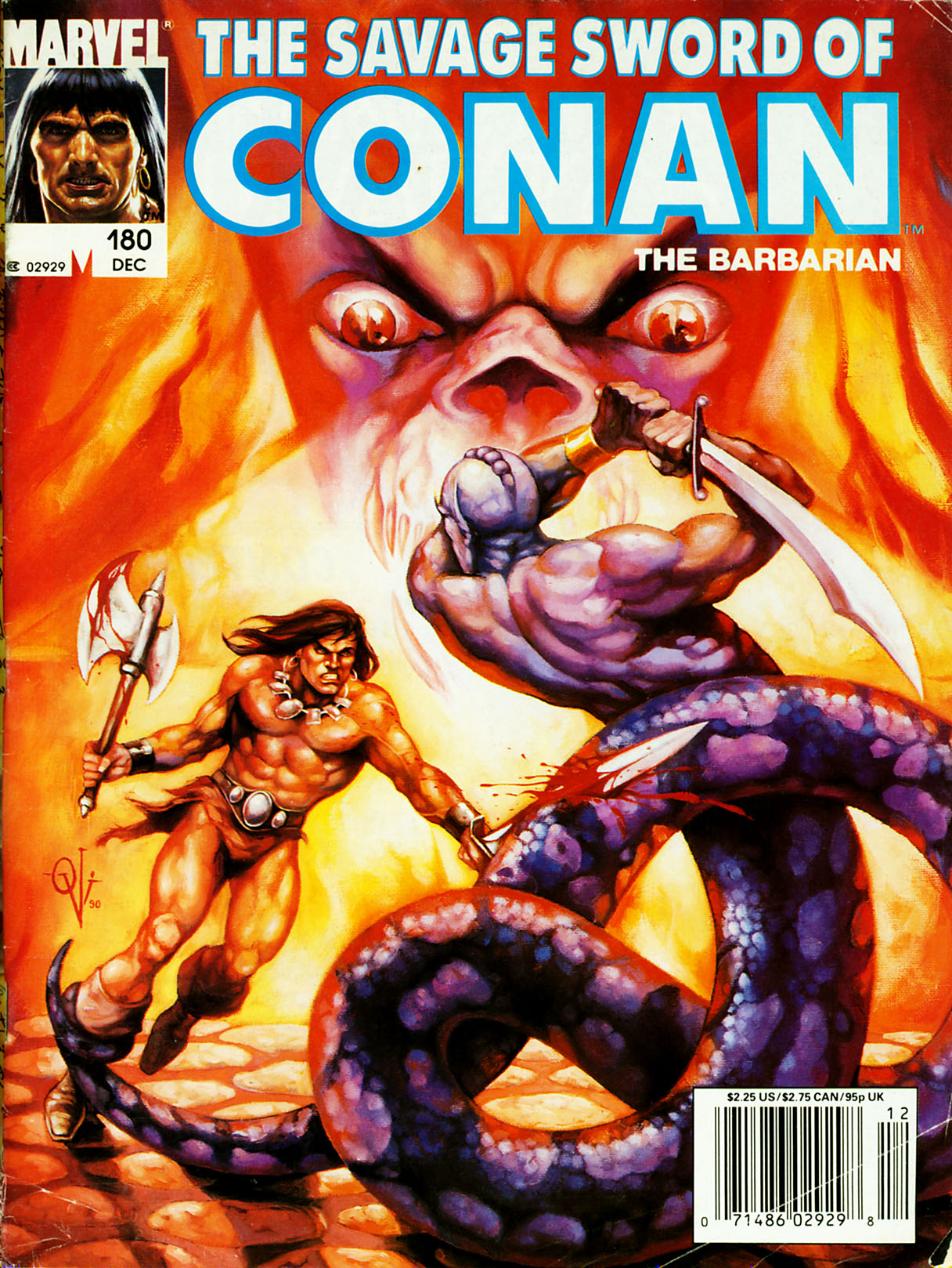 Read online The Savage Sword Of Conan comic -  Issue #180 - 1