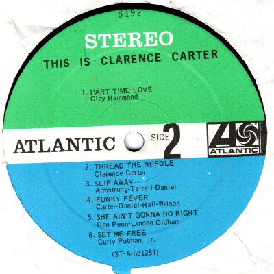 MONOLOVER: CLARENCE CARTER/THIS IS CLARENCE CARTER SD 8192 (-68) US