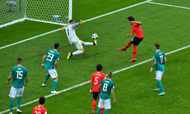 Corea del Sur derrota 2-0 a Alemania y lo elimina del mundial 