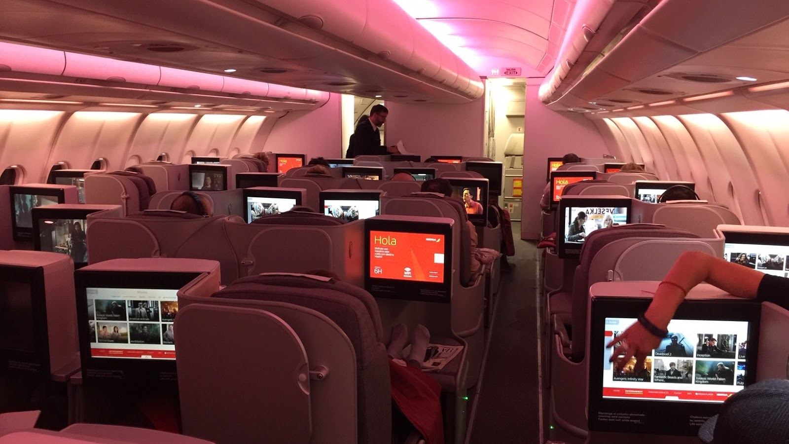 Review Iberia A330 Business Class, MiamiMadrid