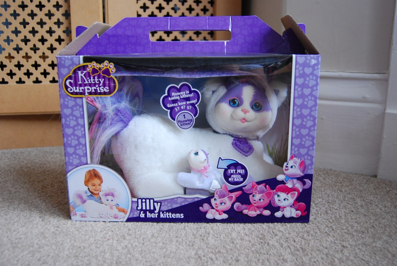 purple kitty surprise