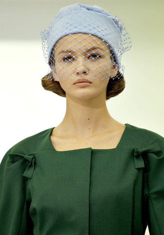 Everyone is Wearing: Jil Sander's Veiled Beanie Hat - The Front Row View