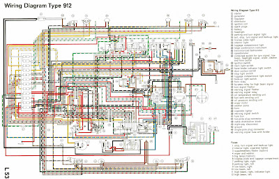 Porsche Type 912 Complete Electrical Wiring Diagram | All about Wiring