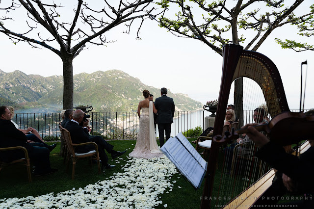 Wedding ceremony at Villa Eva