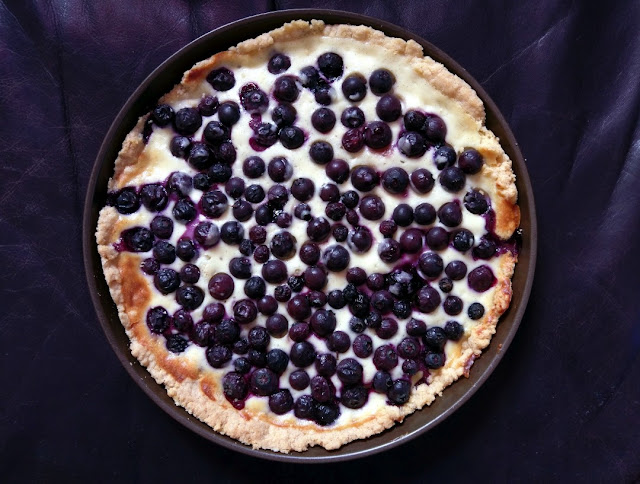 Tarte mit Blaubeeren