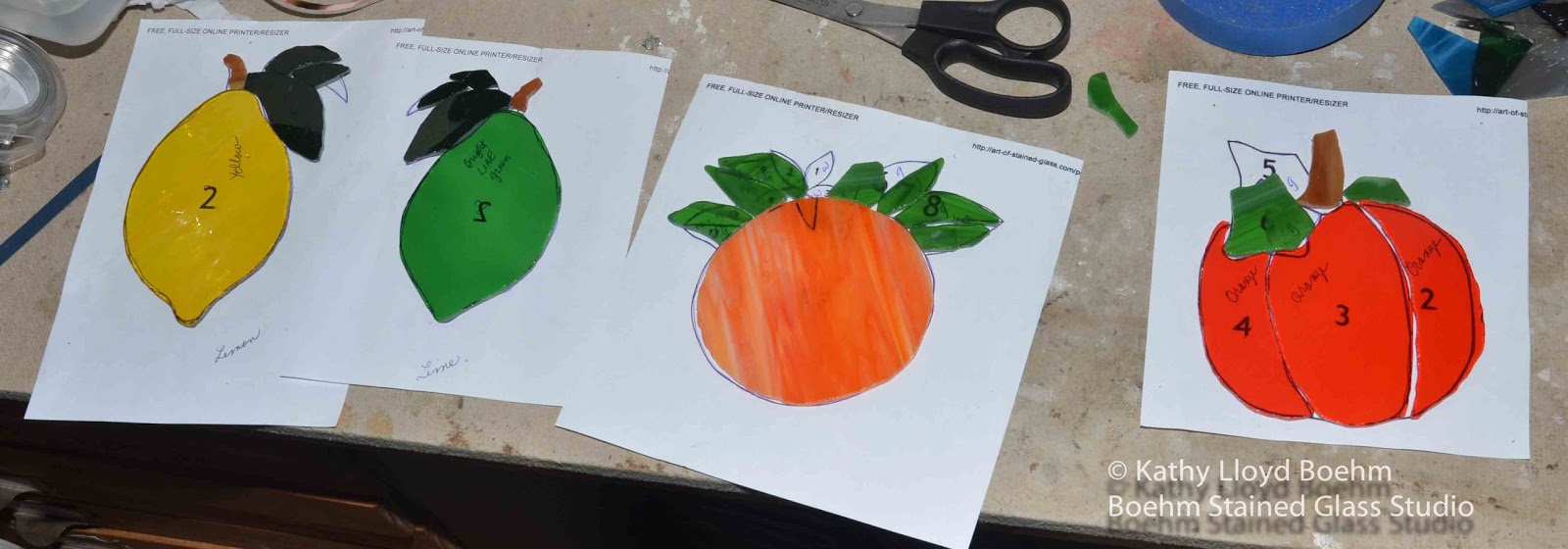 Boehm Stained Glass Blog Stained Glass Fruit Sun Catchers