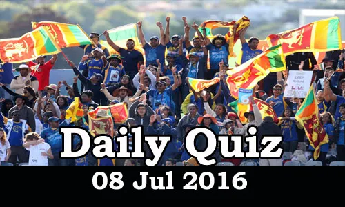 Daily Current Affairs Quiz - 08 Jul 2016