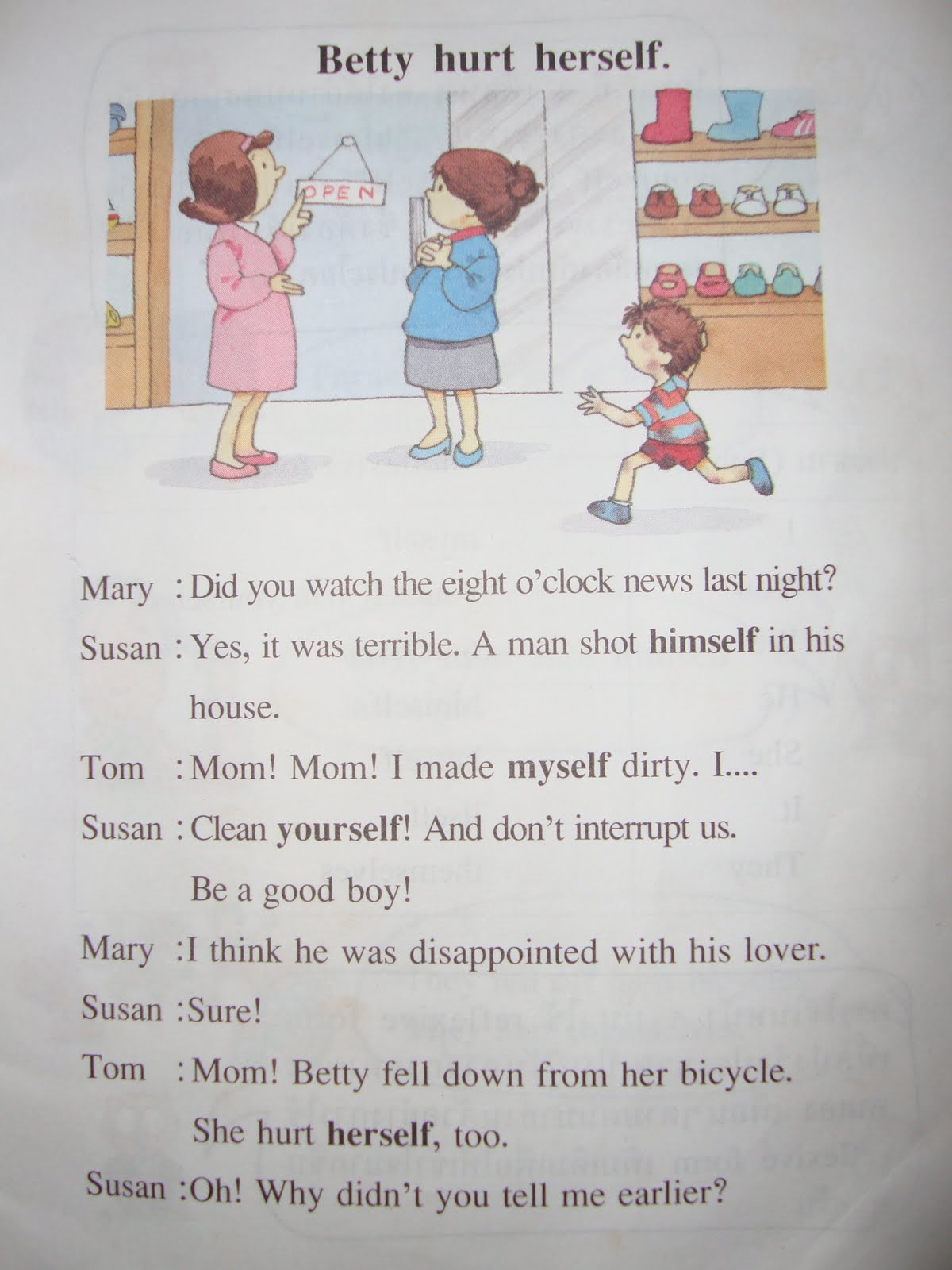 Conversation between 4 friends about homework image