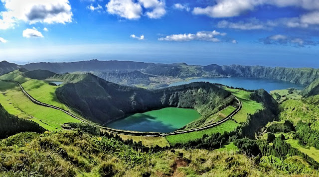 Sete Cidades, Lagoa Azul e Lagoa Verde Sete Cidades, Lagoa Azul e Lagoa Verde