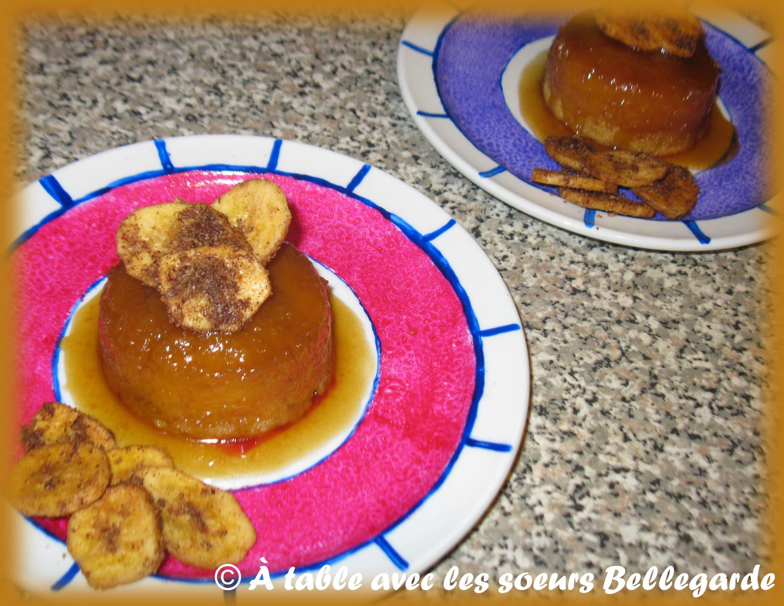 À table avec les soeurs Bellegarde Pouding chômeur aux bananes