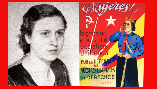 Ana López Gallego, militante de las JSU, una de las Trece Rosas asesinadas por los franquistas en las tapias del cementerio del Este el 5 de Agosto de 19