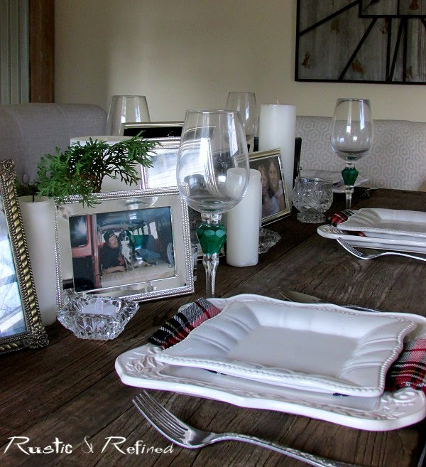 Setting the dinner table so it's easy, fun and you don't need any expensive flowers.