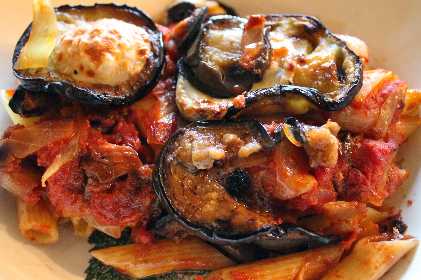 JibberJabberUK Aubergine pasta bake
