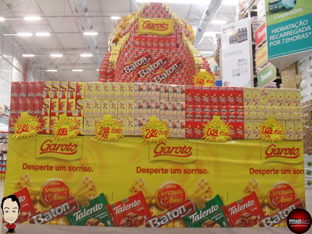 Ilha com chocolate Garoto PDV Ativo