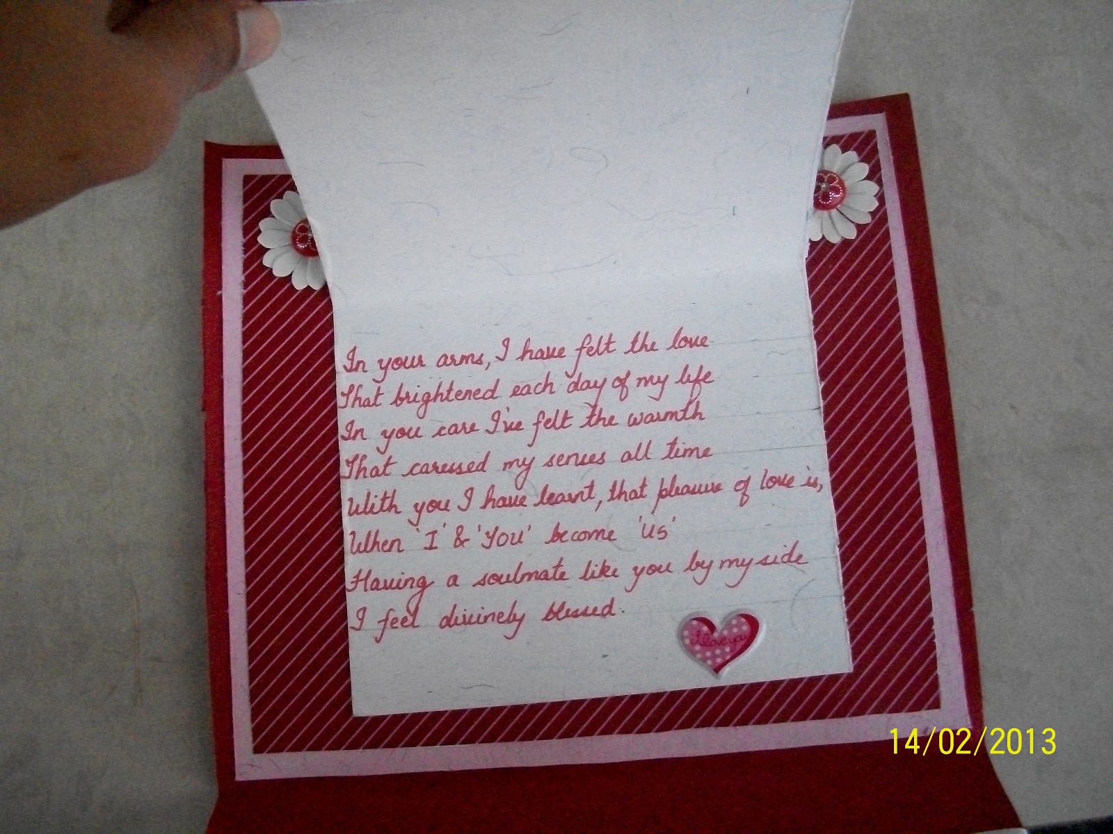 Pygmy Arts: Joy Fold card for Valentine