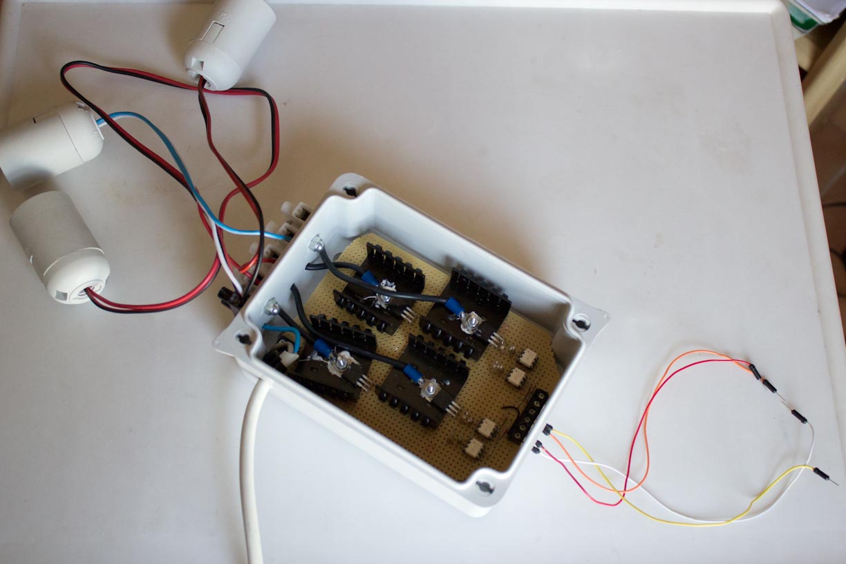 Picture Of The 2 Channel Led Color Organ Circuit