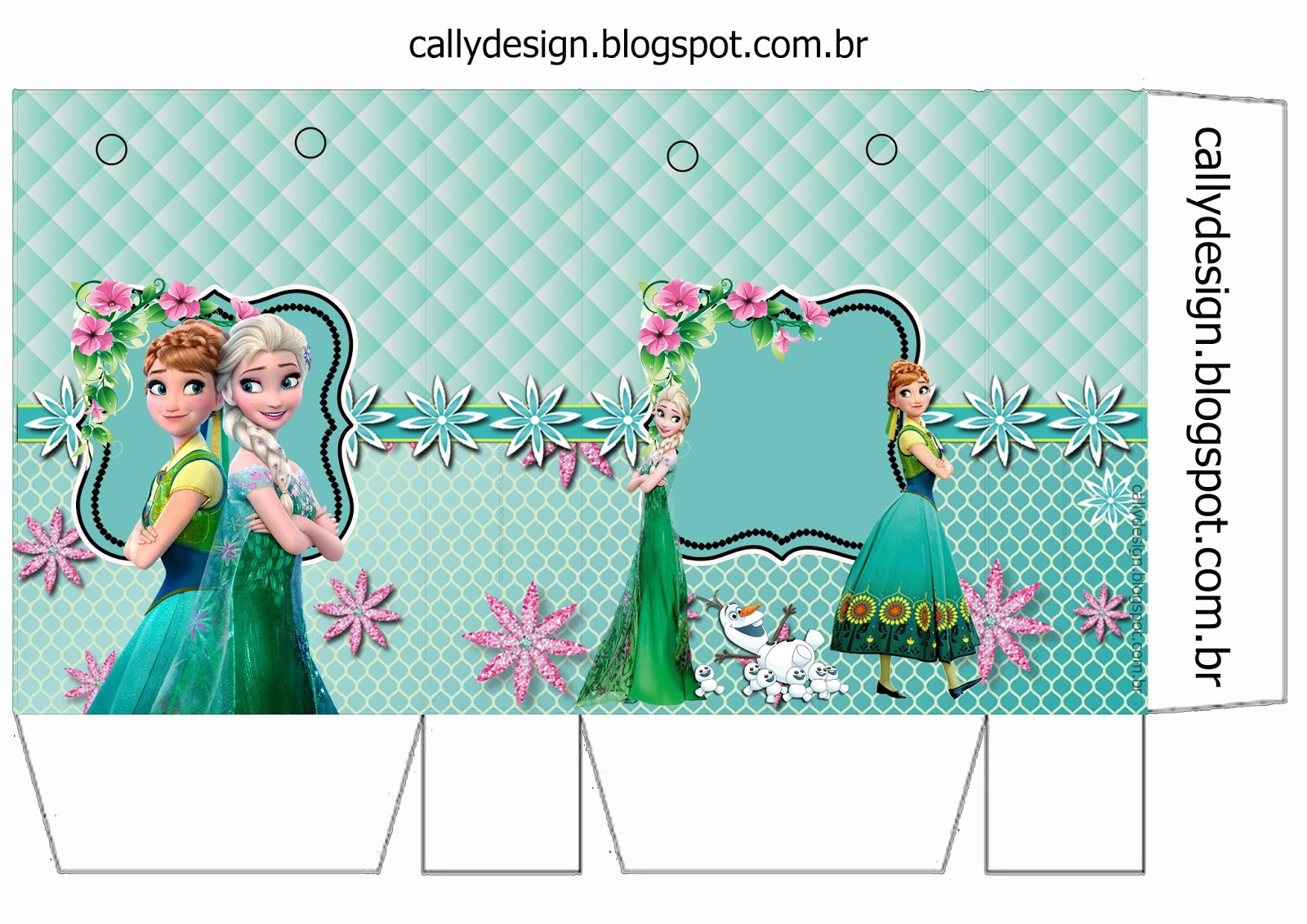 Kit Aniversário "Frozen Fever" para Imprimir CALLY'S DESIGNKits